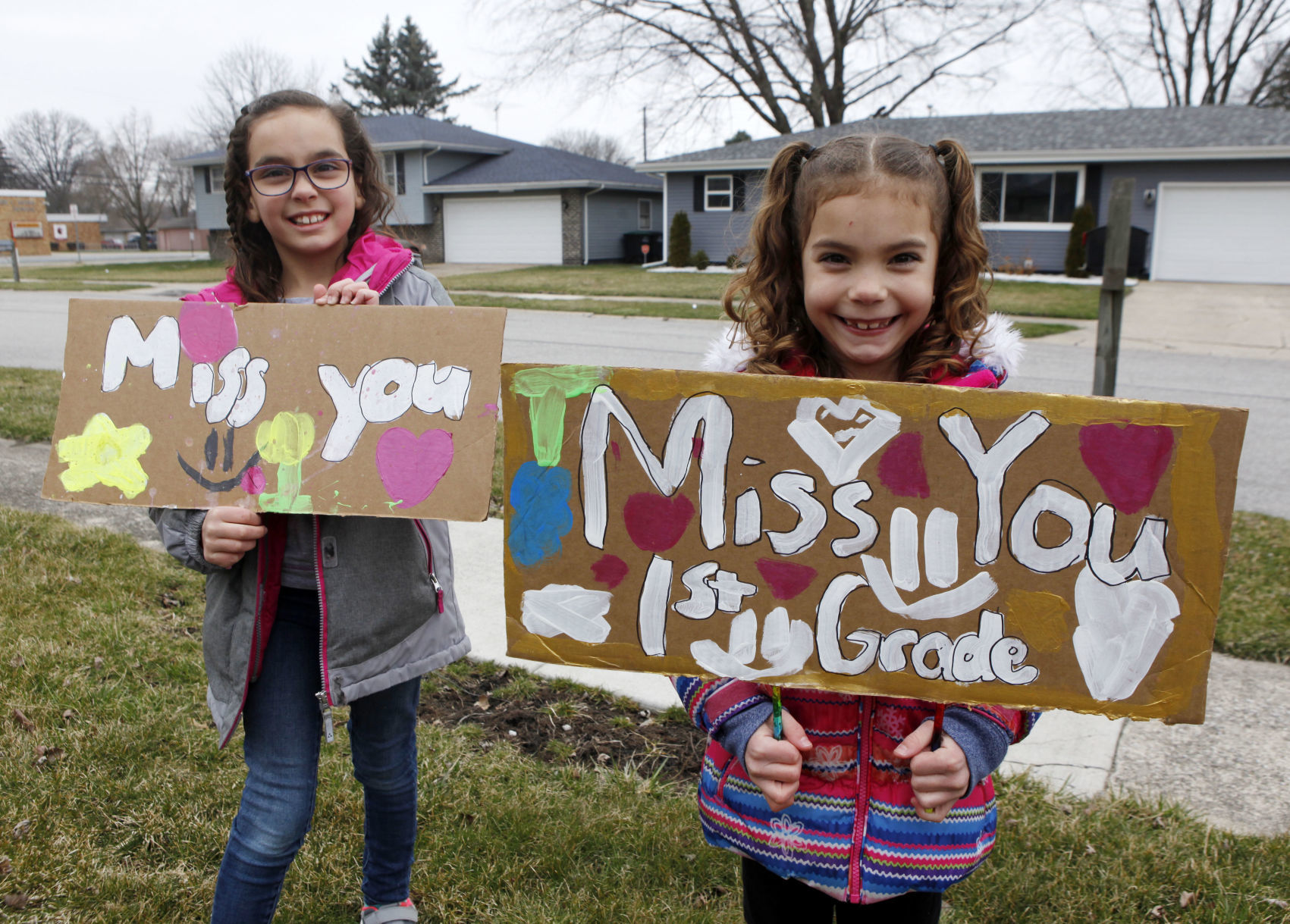 Gallery: Myers Elementary staff parades through Portage neighborhood